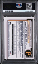 Graded 2024 Topps Bowman Draft Konnor Griffin #BDC22 Chrome Lunar Glow Refractor Rookie RC Baseball Card PSA 9 Mint