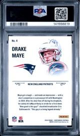 Graded 2024 Panini Contenders Drake Maye #4 Rookie Stallions Rookie RC Football Card PSA 10 Gem Mint