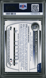Graded 2025 Topps Bowman Charlie Condon #BCP75 Chrome Prospects Green Geometric /99 Rookie RC Baseball Card PSA 10 Gem Mint