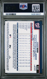 Graded 2025 Topps Chrome Sapphire James Wood #132 Rookie RC Baseball Card PSA 10 Gem Mint
