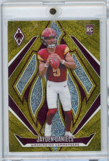 2024 Panini Phoenix Jayden Daniels #198 International Gold /10 Rookie RC Football Card