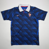 Autographed/Signed Kylian Mbappe France World Cup Blue Soccer Jersey Beckett BAS COA
