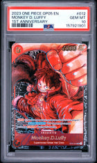2023 One Piece Awakening of the New Era 1st Anniversary Monkey D. Luffy #ST01-012 PSA 10