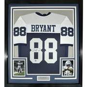 Framed Autographed/Signed Dez Bryant 35x39 Dallas Thanksgiving Day Football Jersey Beckett BAS COA