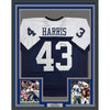 Framed Autographed/Signed Cliff Harris 35x39 Dallas Thanksgiving Day Football Jersey PSA/DNA COA