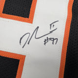 Framed Autographed/Signed Dexter Lawrence II 35x39 Cincinnati Black Football Jersey Beckett BAS COA