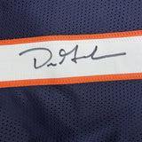 Framed Autographed/Signed Dre Greenlaw 35x39 Denver Blue Football Jersey Beckett BAS COA