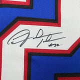 Framed Autographed/Signed Fred Jackson 35x39 Buffalo Blue Football Jersey JSA COA
