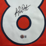 Framed Autographed/Signed Kyle Orton 35x39 Denver Orange Football Jersey Beckett BAS COA