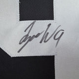 Framed Autographed/Signed Tyree Wilson 35x39 Oakland Las Vegas Black Football Jersey Beckett BAS COA