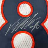 Framed Autographed/Signed Von Miller 35x39 Denver White Football Jersey Beckett BAS COA