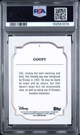 Graded 2024 Topps Chrome Disney Goofy #4 Trading Card PSA 10 Gem Mint