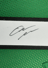Framed Autographed/Signed Quinyon Mitchell 35x39 Philadelphia Kelly Green Football Jersey JSA COA