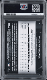 Graded 2026 Topps Chrome Black Jacob Misiorowski #21 Rookie RC Baseball Card PSA 10 Gem Mint