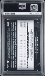 Graded 2026 Topps Chrome Black Payton Tolle #26 Rookie RC Baseball Card PSA 10 Gem Mint