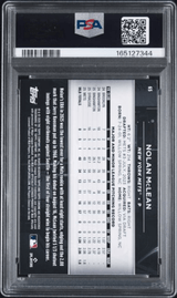 Graded 2026 Topps Chrome Black Nolan McLean #65 Rookie RC Baseball Card PSA 10 Gem Mint