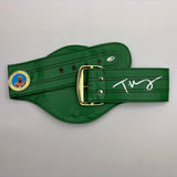 Autographed/Signed Tyson Fury WBC Green Boxing Replica Championship Belt JSA COA