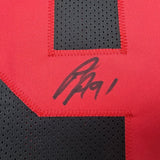 Framed Autographed/Signed Arik Armstead 35x39 San Francisco Black Football Jersey Beckett BAS COA