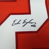 Framed Autographed/Signed Emeka Egbuka 35x39 Tampa Bay Orange Creamsicle Football Jersey Beckett BAS COA