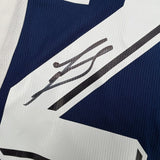 Framed Autographed/Signed Javier Zanetti 35x39 Argentina Blue #22 Soccer World Cup Jersey Beckett BAS COA
