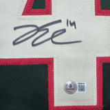 Framed Autographed/Signed Joel Eriksson Ek 35x39 Minnesota Green Hockey Jersey Beckett BAS COA
