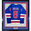 Framed Autographed/Signed JT J.T. Miller 35x39 New York Blue Hockey Jersey Beckett BAS COA