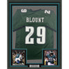 Framed Autographed/Signed LeGarrette Blount 35x39 Philadelphia Green Football Jersey JSA COA