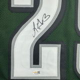 Framed Autographed/Signed LeGarrette Blount 35x39 Philadelphia Green Football Jersey JSA COA