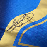 Framed Autographed/Signed Marco Materazzi 35x39 Italy Blue Soccer Futbol Jersey Beckett BAS COA