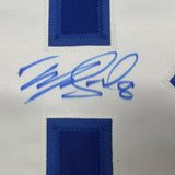 Framed Autographed/Signed Mike Matheson 35x39 Montreal Red Hockey Jersey Beckett BAS COA