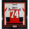 Framed Autographed/Signed Owen Tippett 35x39 Philadelphia Orange Hockey Jersey Beckett BAS COA