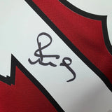 Framed Autographed/Signed Paul Scholes 35x39 Manchester United Maroon Soccer Futbol Jersey Beckett BAS COA