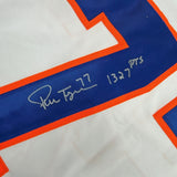 Framed Autographed/Signed Pierre Turgeon 35x39 New York White Hockey Jersey JSA COA