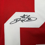 Framed Autographed/Signed Ricky Watters 35x39 San Francisco Red Football Jersey JSA COA