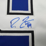 Framed Autographed/Signed Ross Colton 35x39 Tampa Bay Blue Hockey Jersey Beckett BAS COA