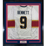 Framed Autographed/Signed Sam Bennett 35x39 Florida White Hockey Jersey JSA COA