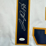 Framed Autographed/Signed Sam Reinhart 35x39 Florida White Hockey Jersey JSA COA
