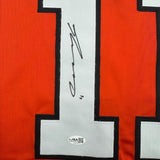 Framed Autographed/Signed Travis Konecny 35x39 Philadelphia Orange Hockey Jersey JSA COA