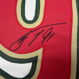 Framed Autographed/Signed Vladimir Tarasenko 35x39 Minnesota White 25th Anniversary Hockey Jersey Beckett BAS COA