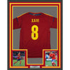 Framed Autographed/Signed Xavi Hernandez 35x39 Spain Red Soccer Futbol Jersey Beckett BAS COA
