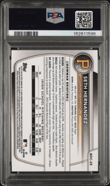 Graded 2025 Topps Bowman Draft Seth Hernandez #BDC25 Chrome Rookie RC Baseball Card PSA 10 Gem Mint
