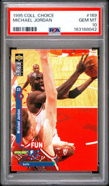 Graded 1995 Upper Deck UD Collector's Choice Michael Jordan #169 Basketball Card PSA 10 Gem Mint