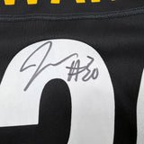 Autographed/Signed Jaylen Warren Pittsburgh Steelers Black Authentic Football Jersey Fanatics COA