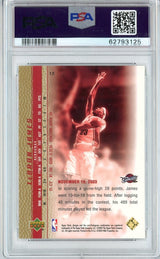 Graded 2003-04 Upper Deck UD LeBron James #12 Phenomenal Beginning Gold Rookie RC Basketball Card PSA 10 Gem Mint