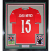 Framed Autographed/Signed Joao Neves 35x39 Portugal Soccer Team World Cup Jersey JSA COA