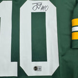 Autographed/Signed Jordan Love Green Bay Packers Green Nike Authentic Football Jersey Beckett BAS COA