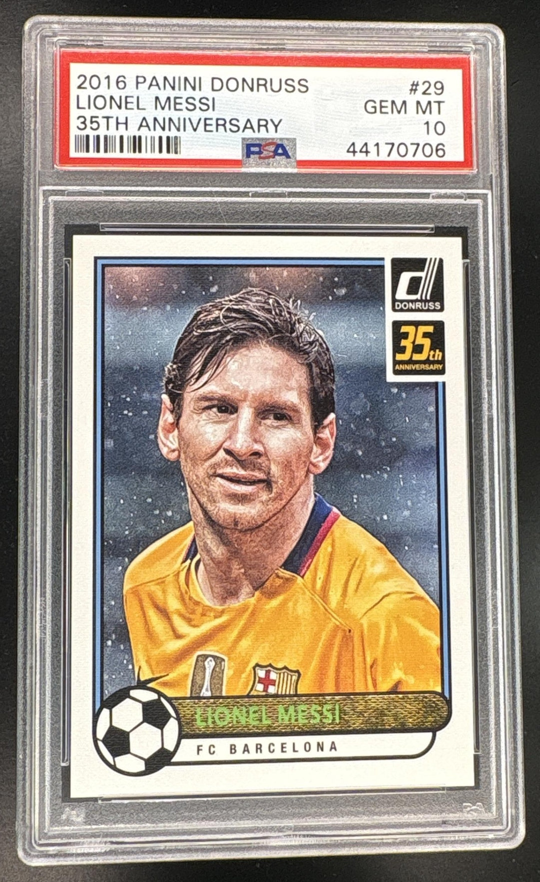 2016 Panini Donruss Lionel Messi #29B PSA 10