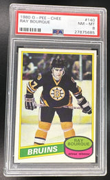 1980 O-Pee-Chee Ray Bourque #140 PSA 8