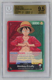 2022 One Piece Romance Dawn Leader Monkey D. Luffy #OP01003 BGS 9.5