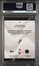 Graded 2025 Topps Chrome Dylan Harper #VS7 Voices Blue Refractor /150 Rookie RC Basketball Card PSA 9 Mint